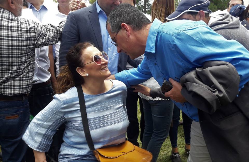 La Vice Presidenta Gabriela Michetti y el Intendente Maximiliano Suescun