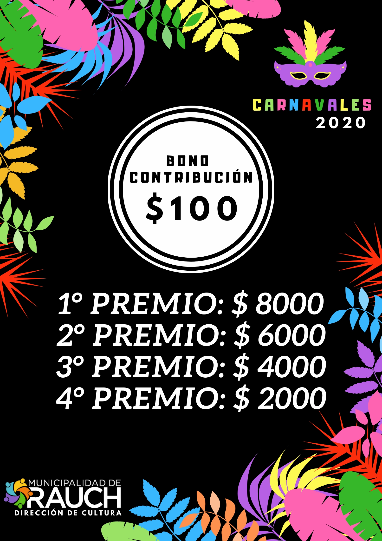 Carnavales 2020 - bono contribución