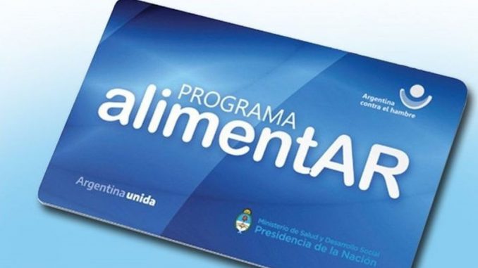 Tarjeta Alimentar 1