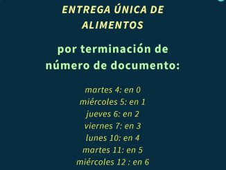 Entrega unica de alimentos