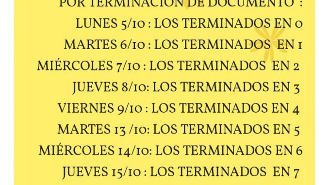 Plan Entrega octubre