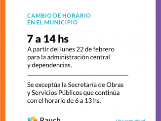 cambio de horario febrero 2021