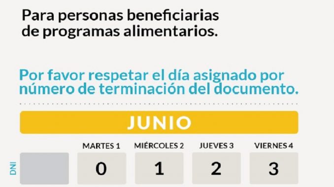 Entrega Bolsones mes de junio 1