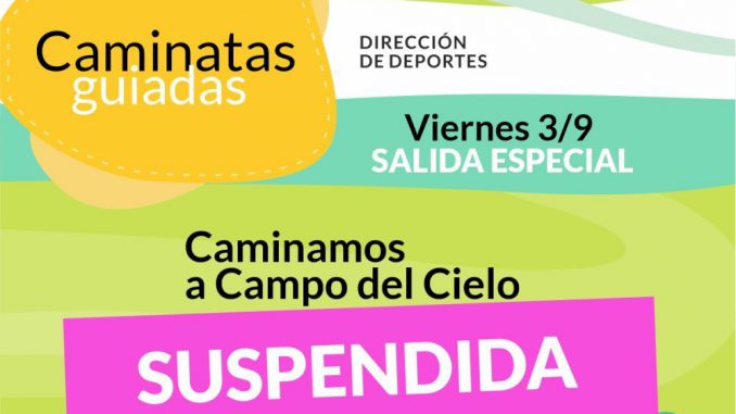Caminata Guiada suspendida