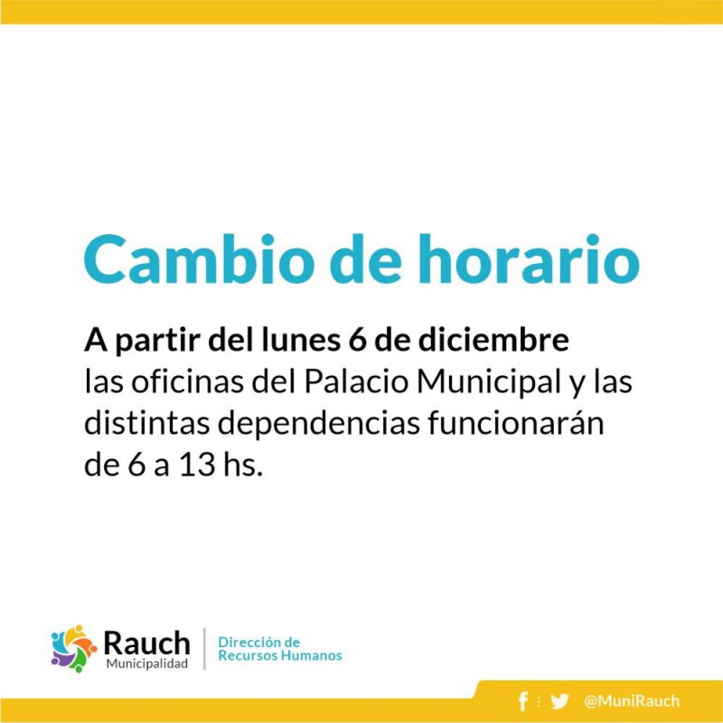 Cambio de horario