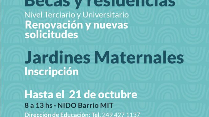 becas inscripcción cierre