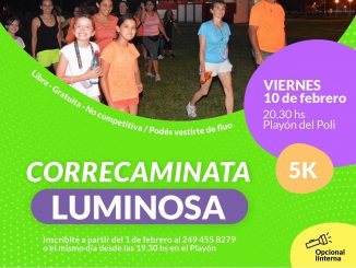 correcaminata luminosa