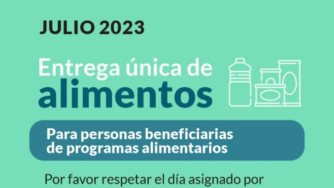 Bolsones alimentarios julio 2023 - 1