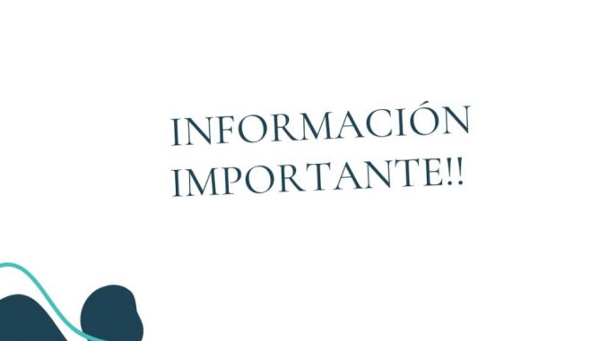 Informacion importante