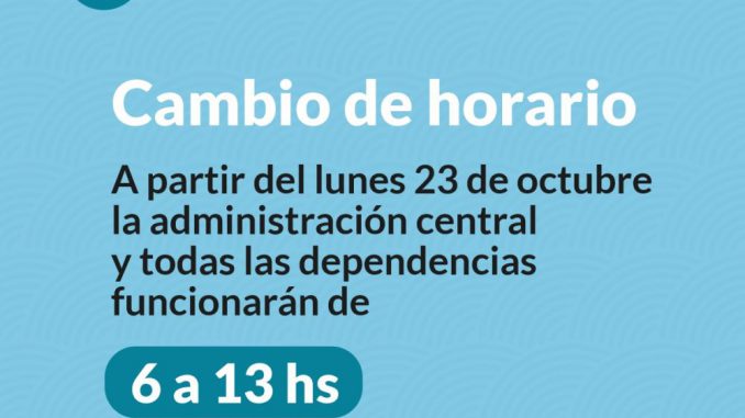 Cambio de Horario