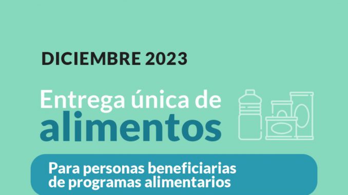 Bolsones Alimentarios Diciembre 2023 - 1