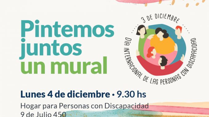 Hogar para personas con discapacidad - mural