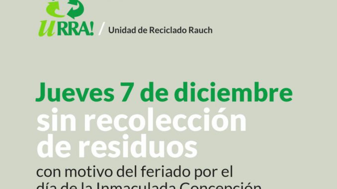Recoleccion de residuos 7 de diciembre 1