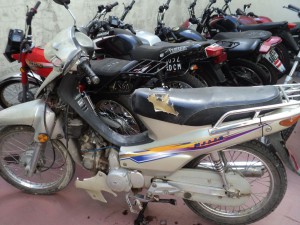 Moto secuestrada