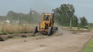 Obras en la zona de la Planta Depuradora